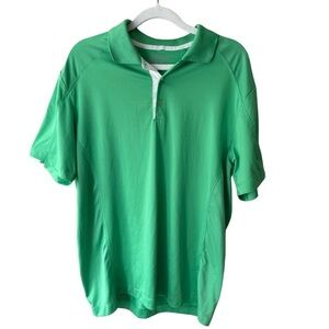 Nike Green Golf Tour Performance Polo Shirt with White Trim Men’s M